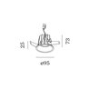 Wever & Ducré DEEP IP65 RECESSED 1.0 LED blade springs Lampe Encastrée