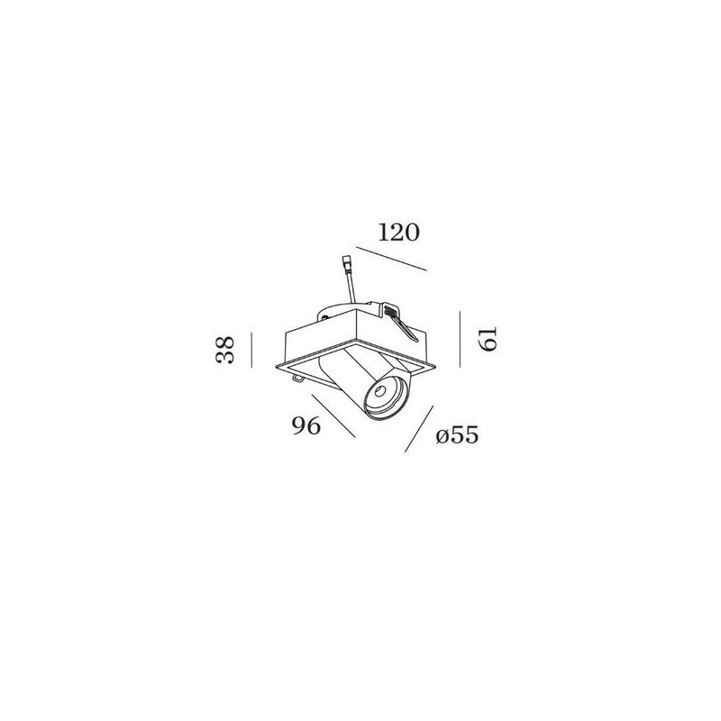 Wever & Ducré Bliek Square 1.0 PAR16 Einbaustrahler