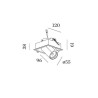 Wever & Ducré Bliek Square 1.0 PAR16 Einbaustrahler