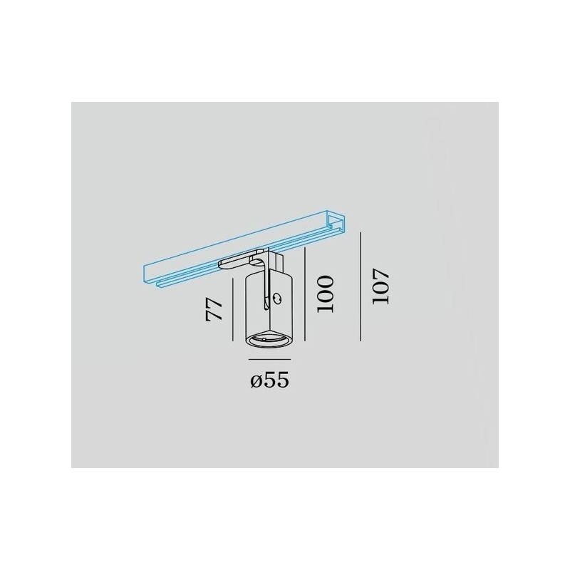 Wever & Ducré Sqube On Track 1.0 LED 1-phase Schienenbeleuchtung