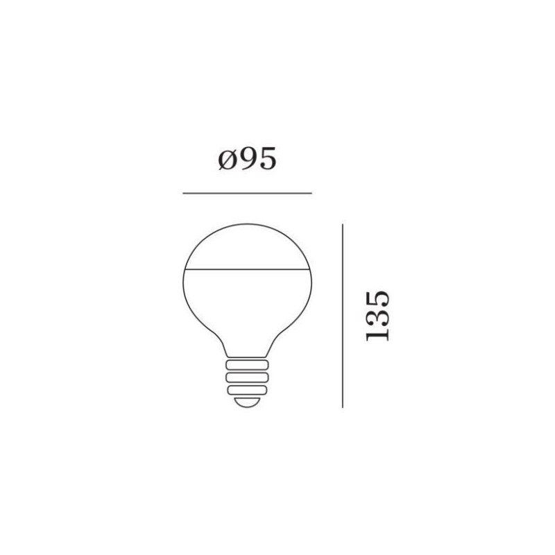 Wever & Ducré G95 LED Lamp 2700K | E27 464lm