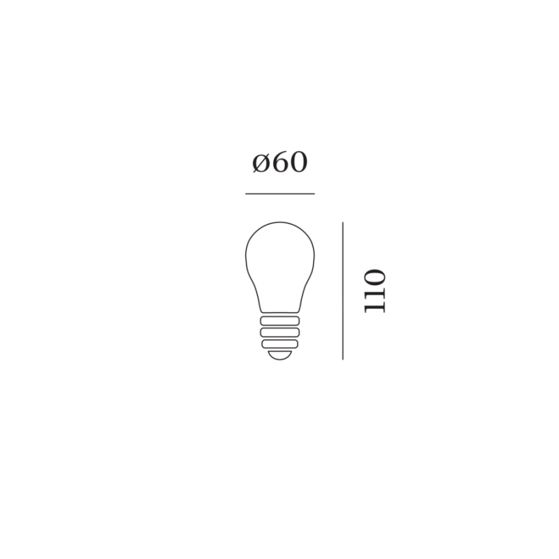 Wever & Ducré A60 LED Lamp 2700K | E27 483lm