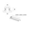 Wever & Ducré Track Profile 2M 1-Phase Track | Recessed
