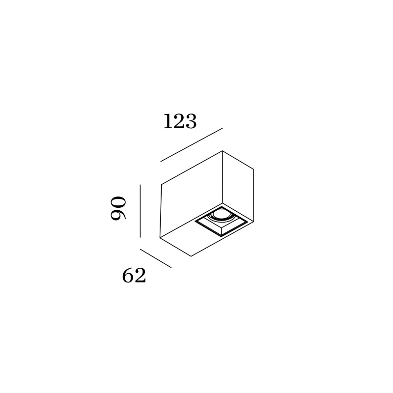 Wever & Ducré Plano Petit Surface 1.0 Plafonnier