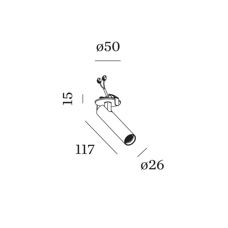 Wever & Ducré Match 1.0 ressorts métalliques Spot encastré