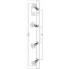 Tekna LILLEY SPOT ON RAIL 4 - LED (900MM) Plafonnier