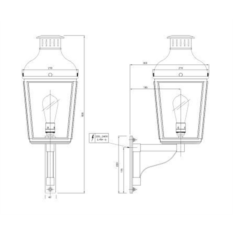 Tekna NAUTIC Montrose Small on bracket Applique