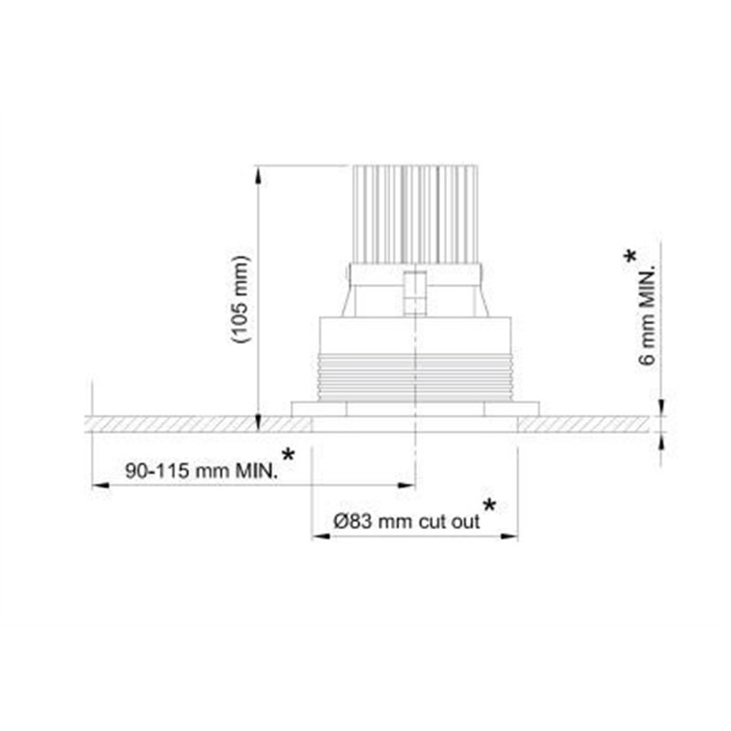 Tekna FLATSPOT 1 - TRIMLESS 12V LED Lampe encastré