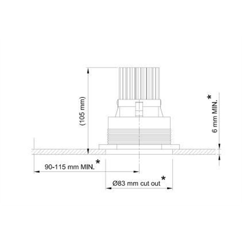Tekna POT 2 - TRIMLESS 12V LED Einbaustrahler