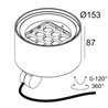 Delta Light FRAX MB HONEYCOMB Stehlampe / Wandlampe