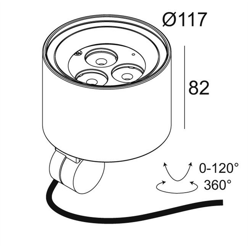 Delta Light FRAX SB SUPERSPOT Stehlampe / Wandlampe