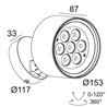 Delta Light FRAX M SUPERSPOT Lampe de sol / Applique