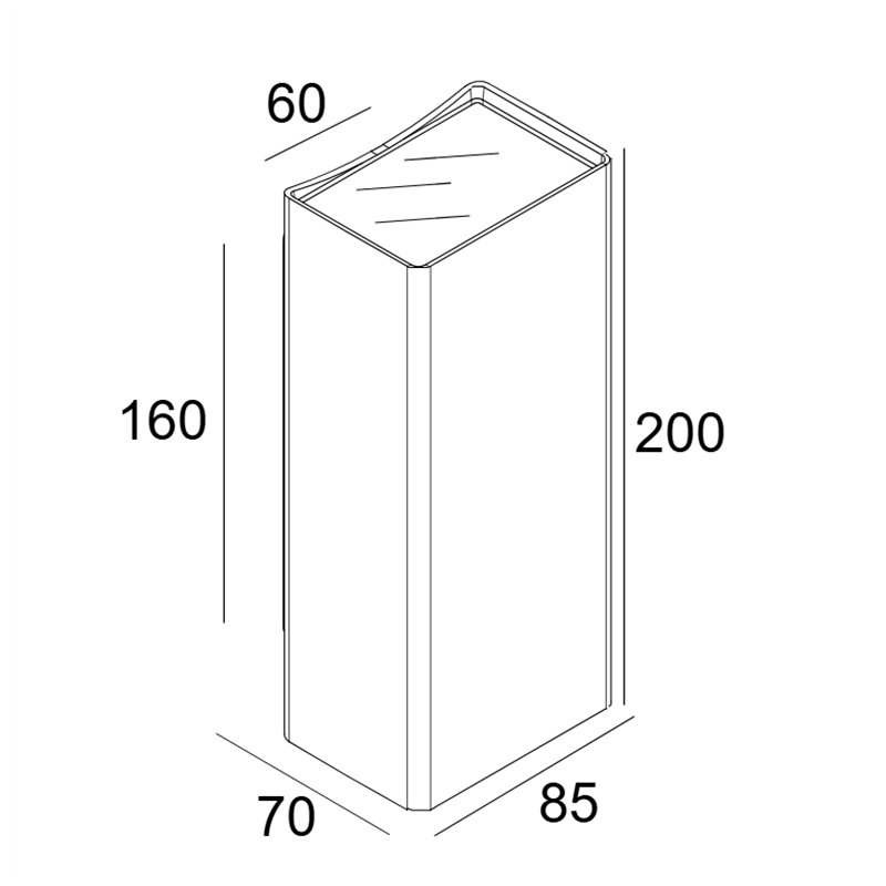 Delta Light NOCTA SQ85 DOWN-UP VWFL Wandlampe