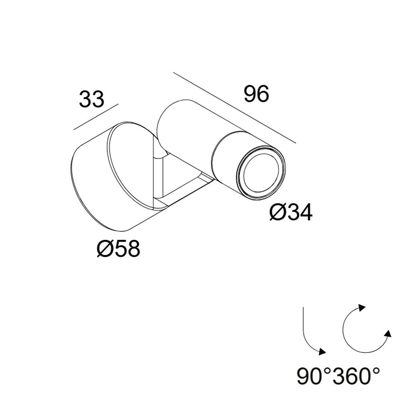Delta Light SPIX S Wandlampe
