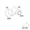 Delta Light SPIX S Wandlampe