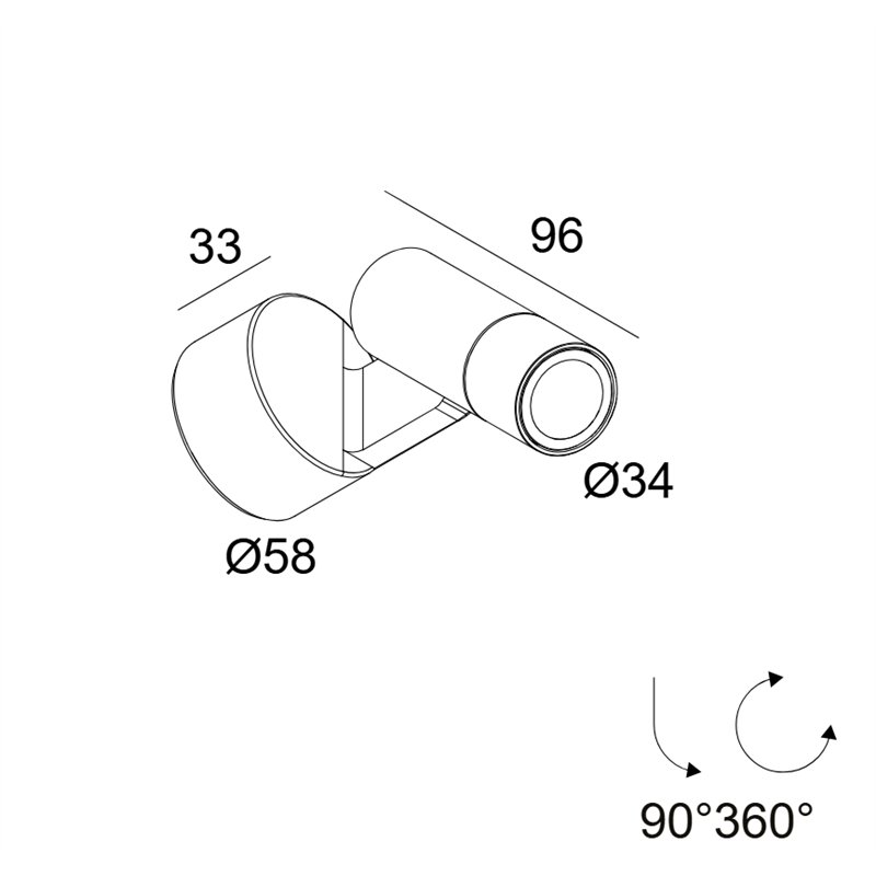 Delta Light SPIX S 24V Wandlampe