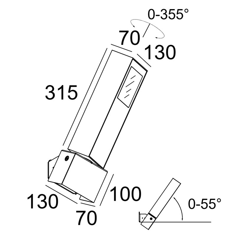 Delta Light Polesano W Wandlampe
