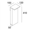 Delta Light OBLIX 40 Poteau de jardin