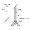 Delta Light POLESANO 6M - 21L BASE Poteau de jardin
