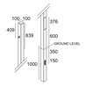 Delta Light POLESANO 6M - 3 ANCHORED Bodenlampe