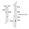 Delta Light POLESANO 6M - 4 ANCHORED Bodenlampe