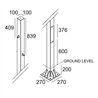 Delta Light POLESANO 6M - 4 BASE Poteau de jardin