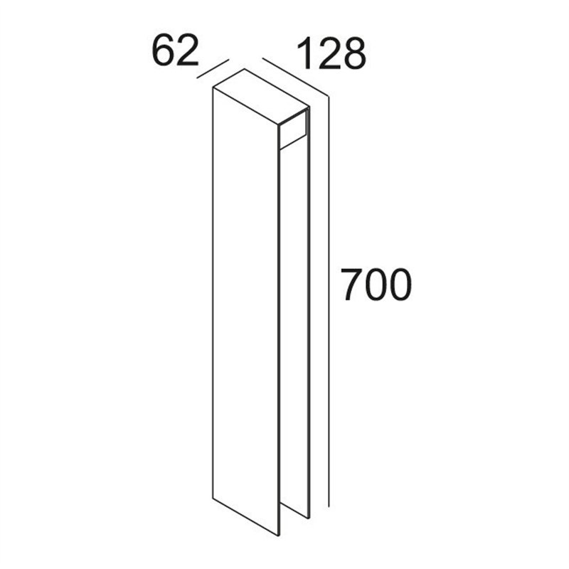 Delta Light MONOPOL 70 LED Lampadaire extérieur