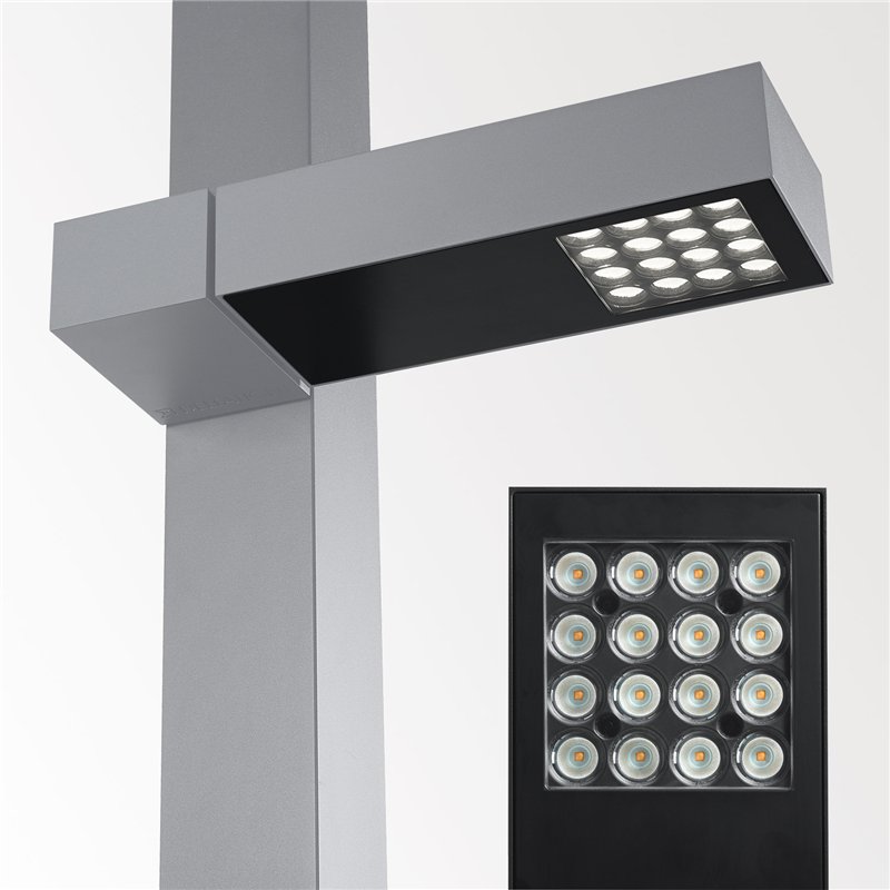 Delta Light Polesano flood Lampadaire extérieur