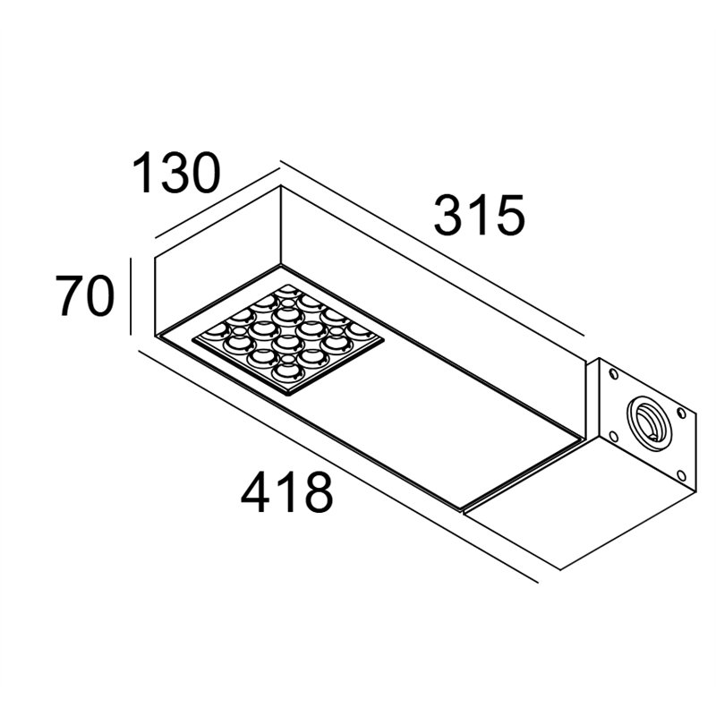 Delta Light Polesano medium Lampadaire extérieur