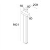 Delta Light POLESANO BOLLARD 100 DIM5 Lampadaire extérieurs