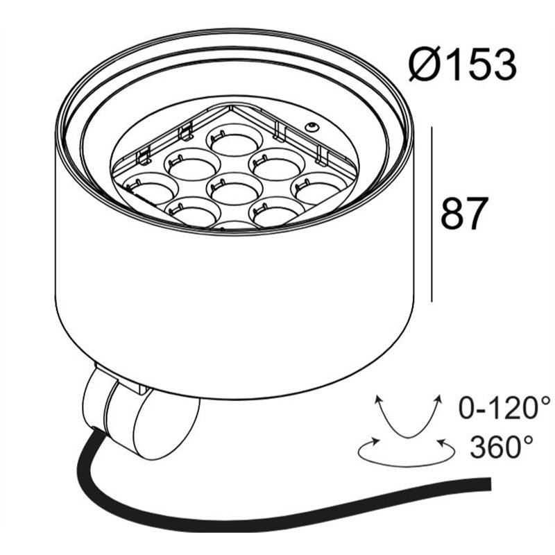 Delta Light FRAX MB POLE 92714 DIM5 Pollerleuchte