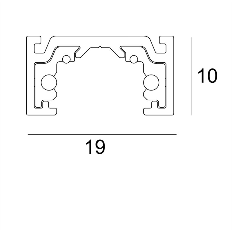 Delta Light SL19 - PROFILE 2m Schienenbeleuchtung