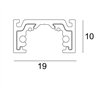 Delta Light SL19 - PROFILE 3m Schienenbeleuchtung