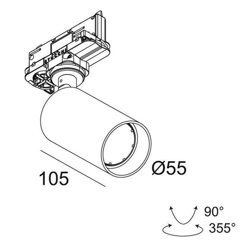 Delta Light SPYCO Hi ADM Éclairage sur rail