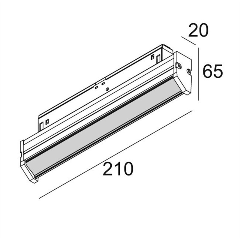 Delta Light M - Dot.Com Wallwash 02 HO DIM5 Éclairage sur rail