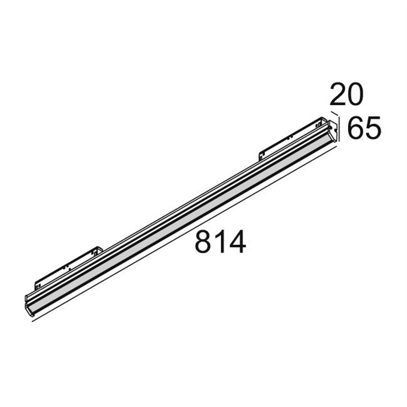 Delta Light M - Dot.Com Wallwash 08 DIM5 Éclairage sur rail