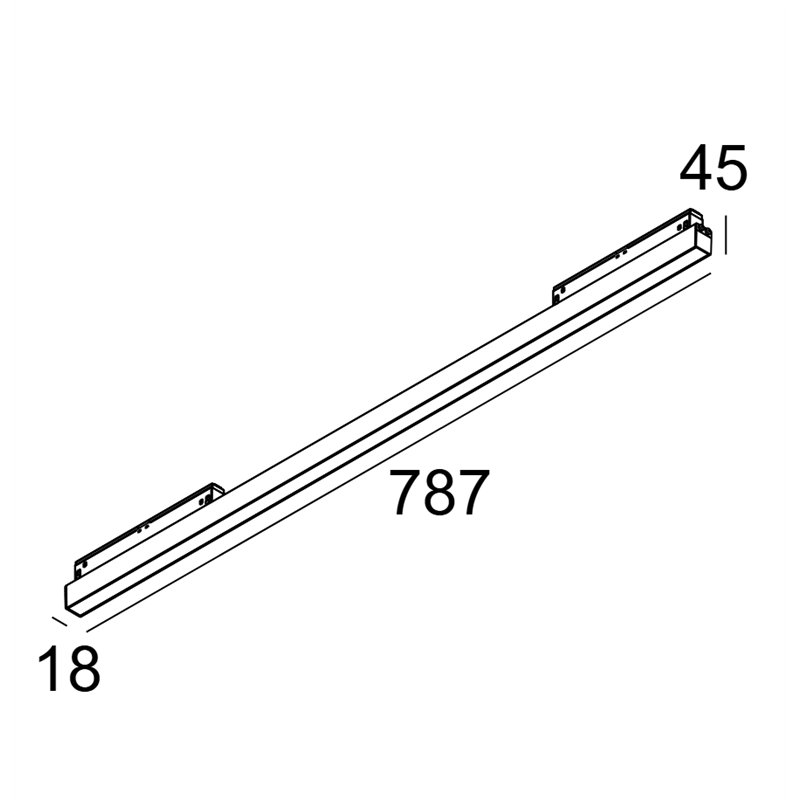 Delta Light M - Led Line He Soft 1 X 11,6W DIM5 Éclairage sur rail