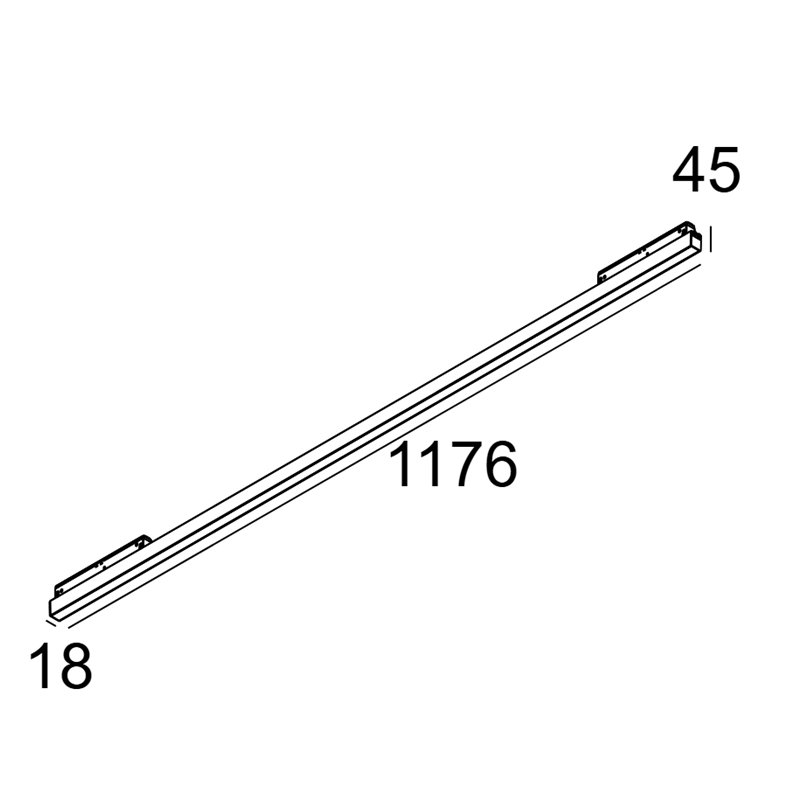 Delta Light M - Led Line He Soft 1 X 17,3W DIM5 Éclairage sur rail