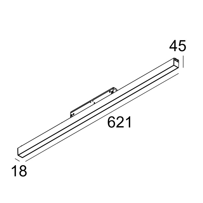 Delta Light M - Led Line He Soft 1 X 9,1W DIM5 Schienenbeleuchtung