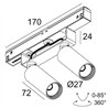 Delta Light M20/M26H - Spy 272 DIM5 Schienenbeleuchtung