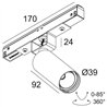 Delta Light M20/M26H - Spy 391 DIM5 Éclairage sur rail