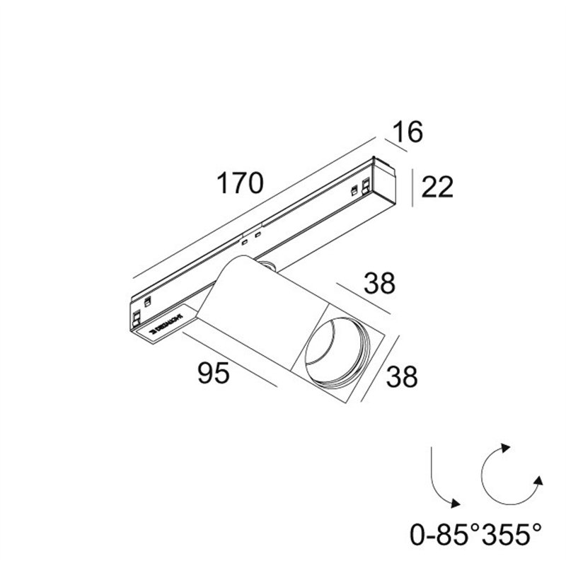 Delta Light M26L/M35R - Octav 39 MDL Schienenbeleuchtung