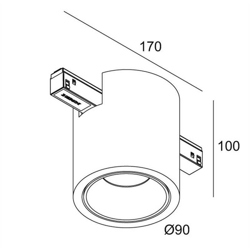 Delta Light M26L Boxy R Soft DIM5 Éclairage sur rail