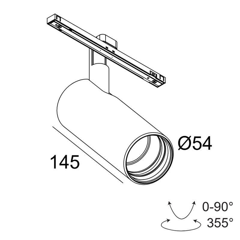 Delta Light Soli - 52 Soft DIM5 Éclairage sur rail
