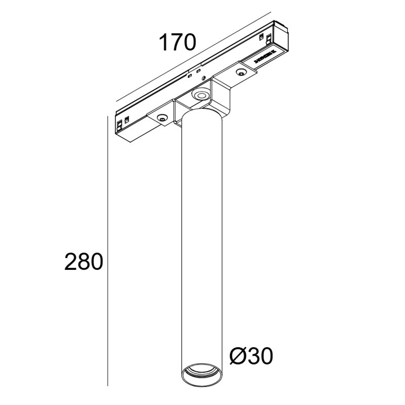 Delta Light M20/M26H - Needle 92713 Mdl Schienenbeleuchtung