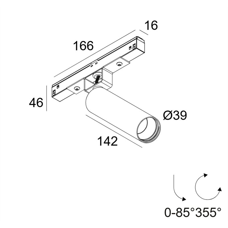 Delta Light M20/M26H - Spy 391 L 92720 Mdl Schienenbeleuchtung