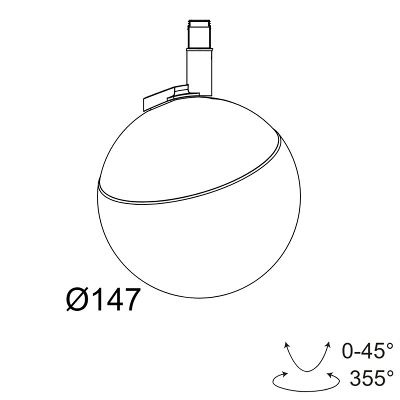 Delta Light M20/M26H - Tweeter Bl Mdl Éclairage sur rail