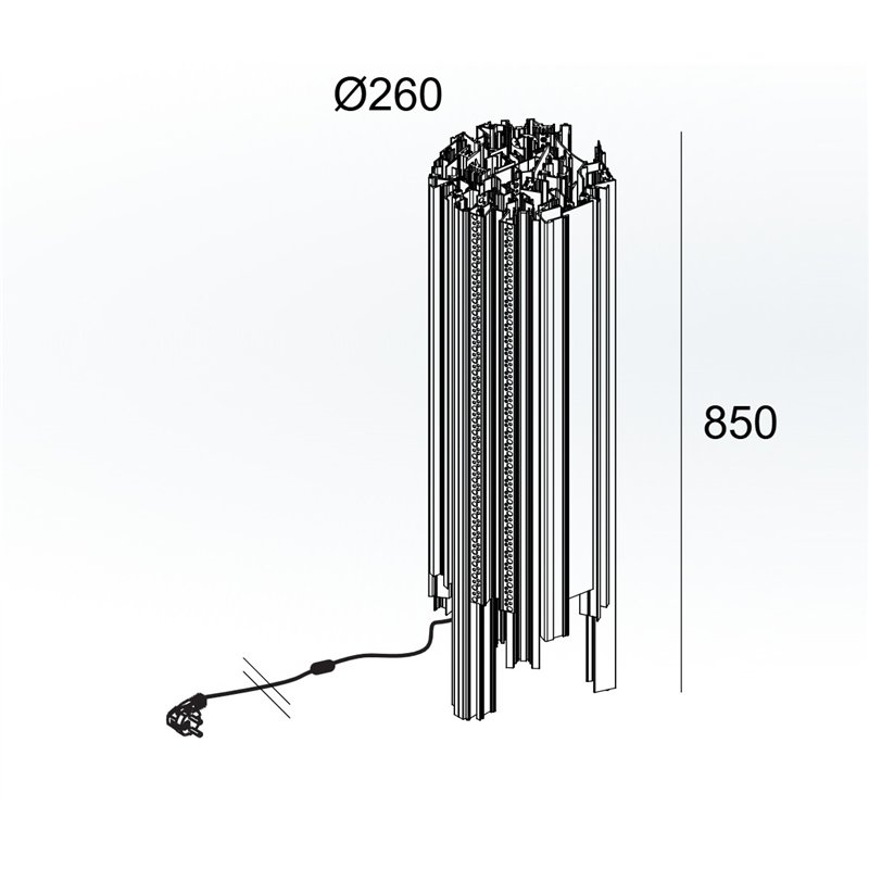 Delta Light High Profile F2 E27 lampadaire