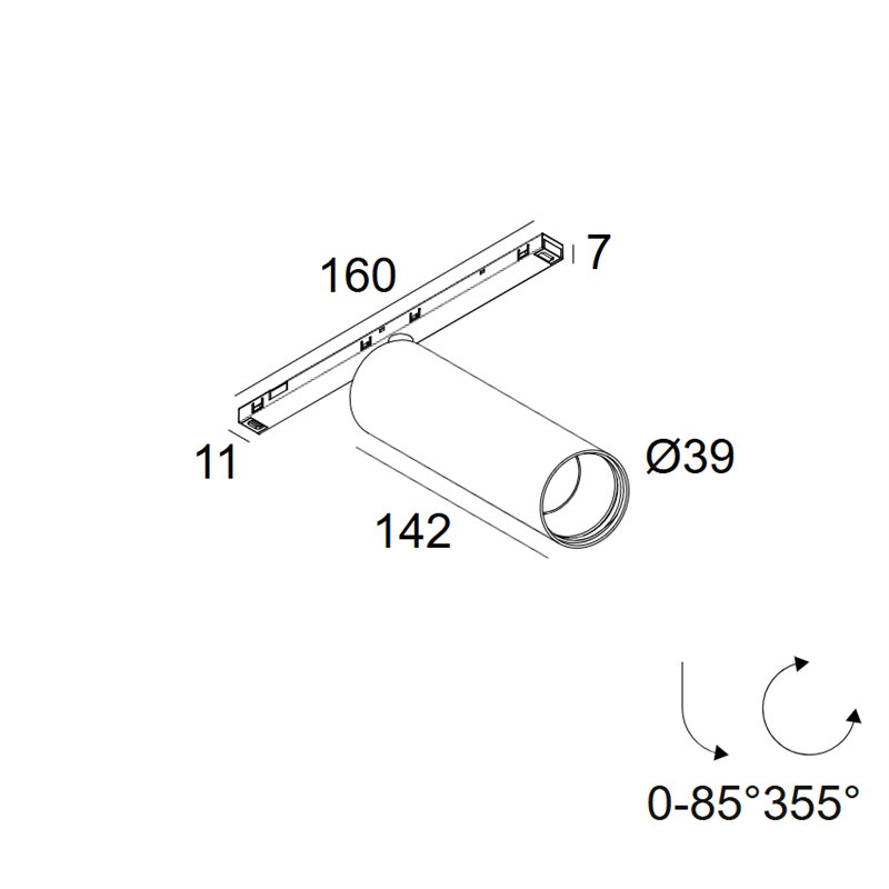 Delta Light Sl19 - Spy 39 L 92720 Mdl Schienenbeleuchtung