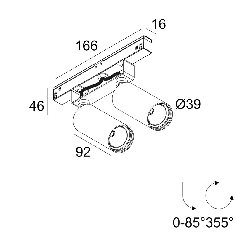 Delta Light M20/M26H - Spy 392 Soft Éclairage sur rail